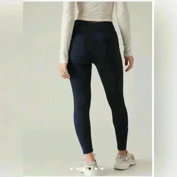 Athleta DELANCEY SKYLINE TIGHT, Navy, small - Picture 4 of 4